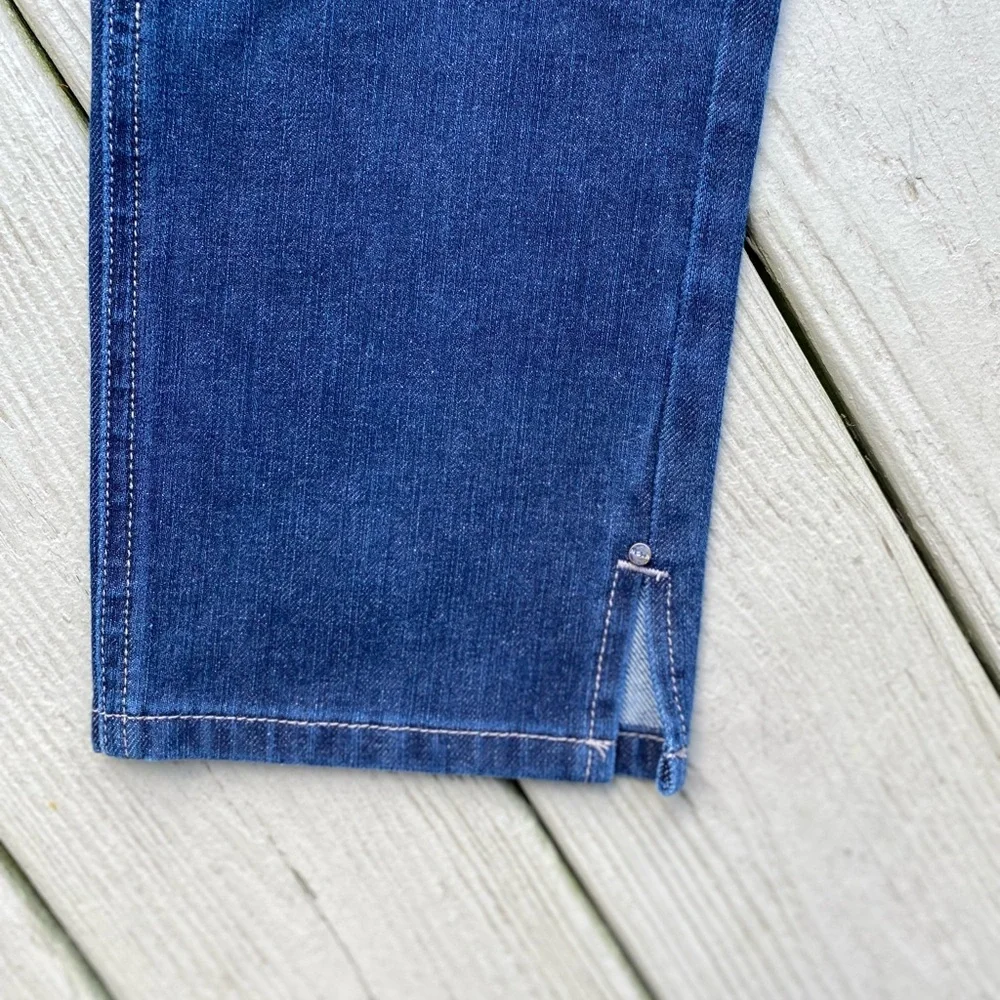 WHBM Classic Blue Denim NOIR Ankle Jeans, Size: 8
